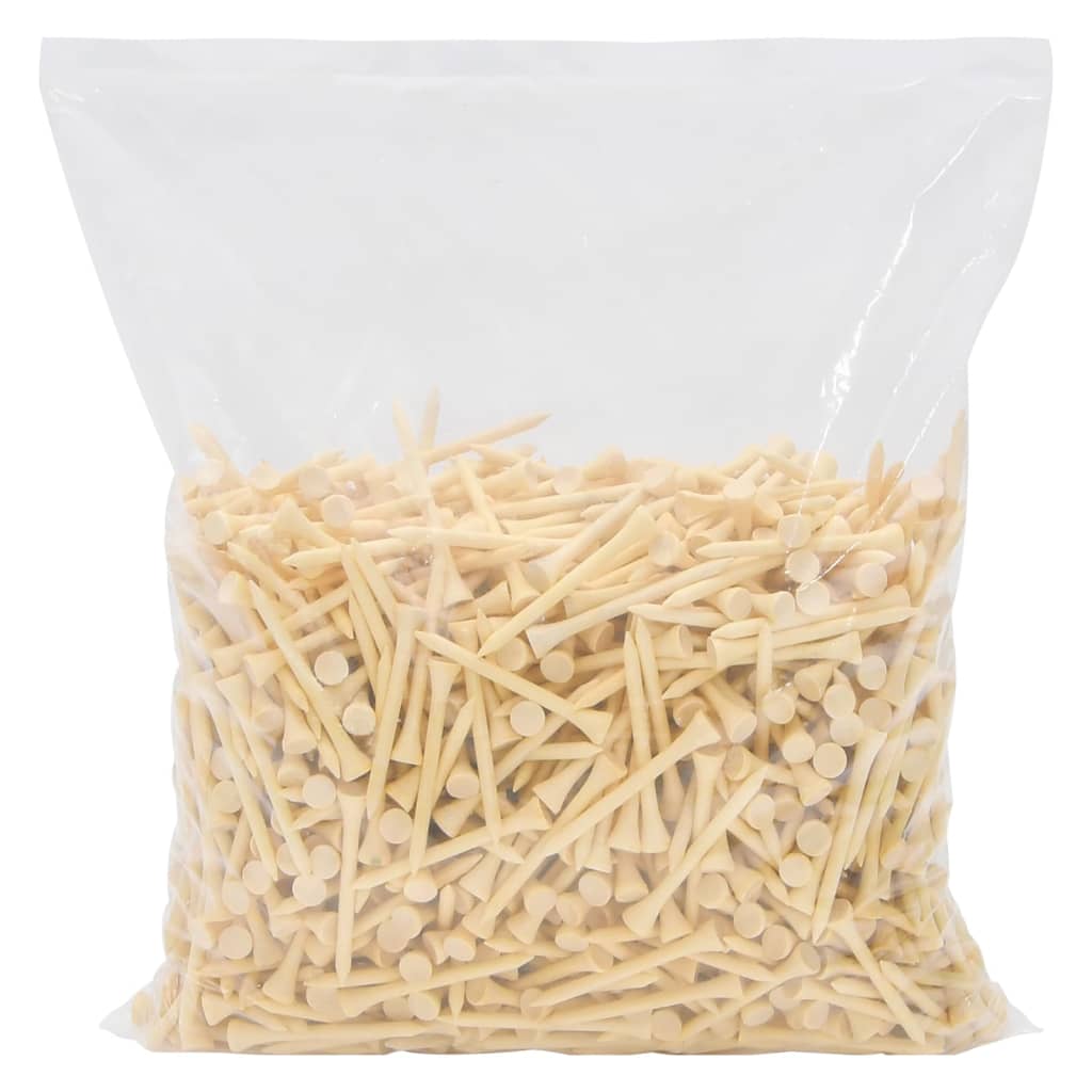 Tees de golfe 1000 pcs 83 mm bambu