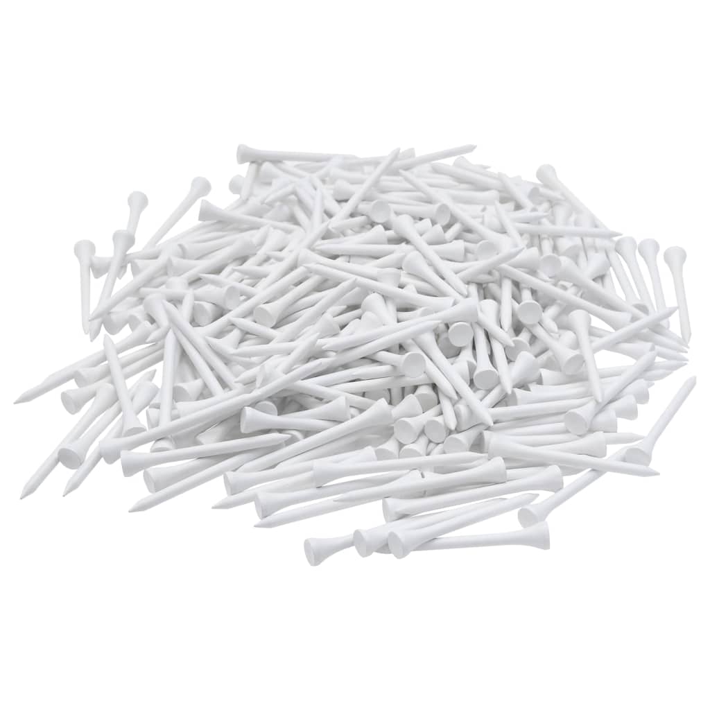 Tees de golfe 1000 pcs 83 mm bambu branco