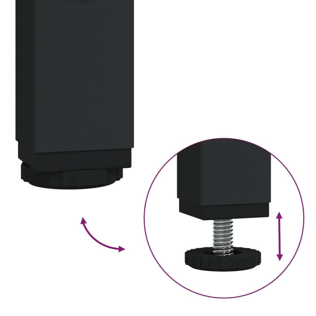 Armário sanita/máquina de lavar 68x48,5x194 cm preto