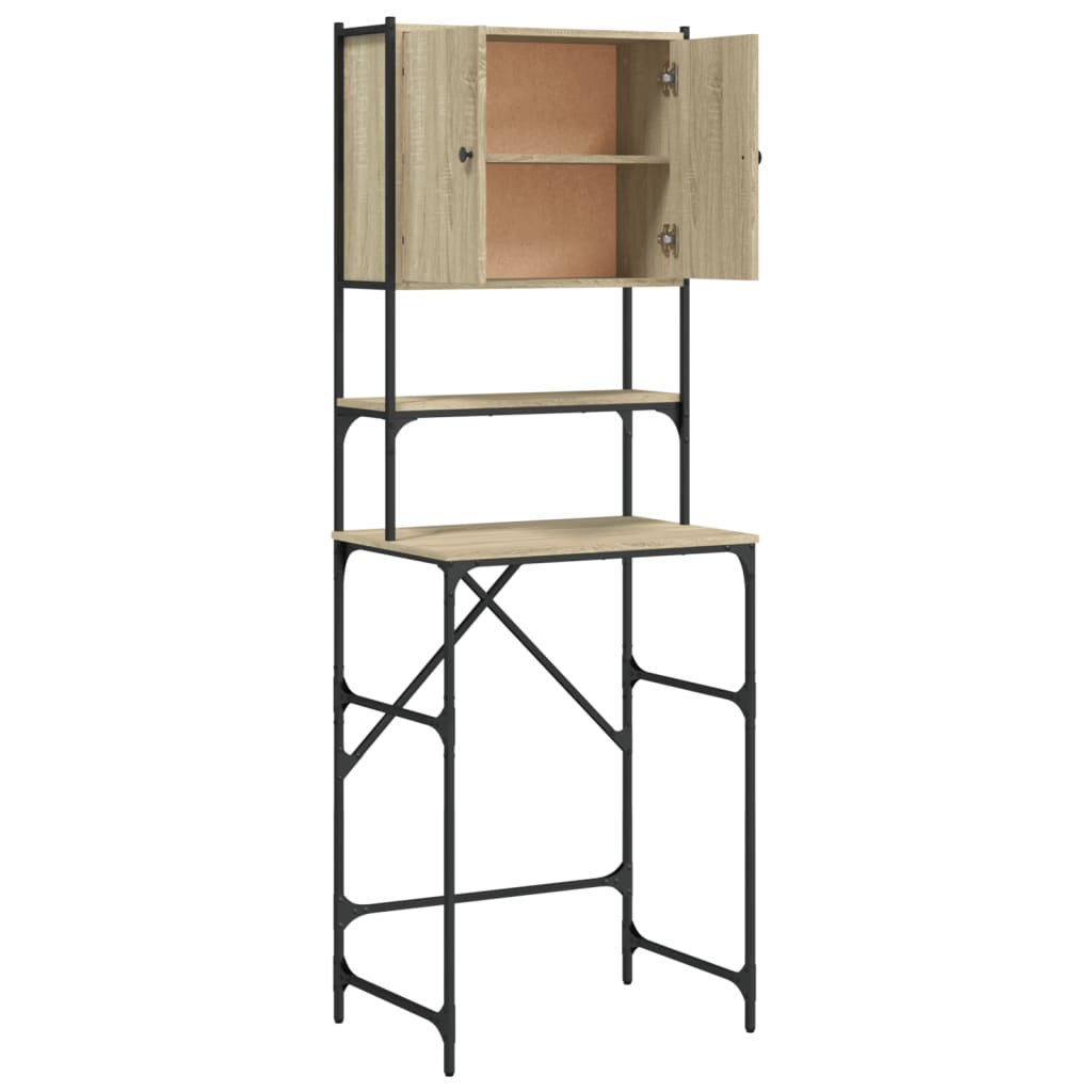 Armário sanita/máquina de lavar 68x48,5x194 cm carvalho sonoma