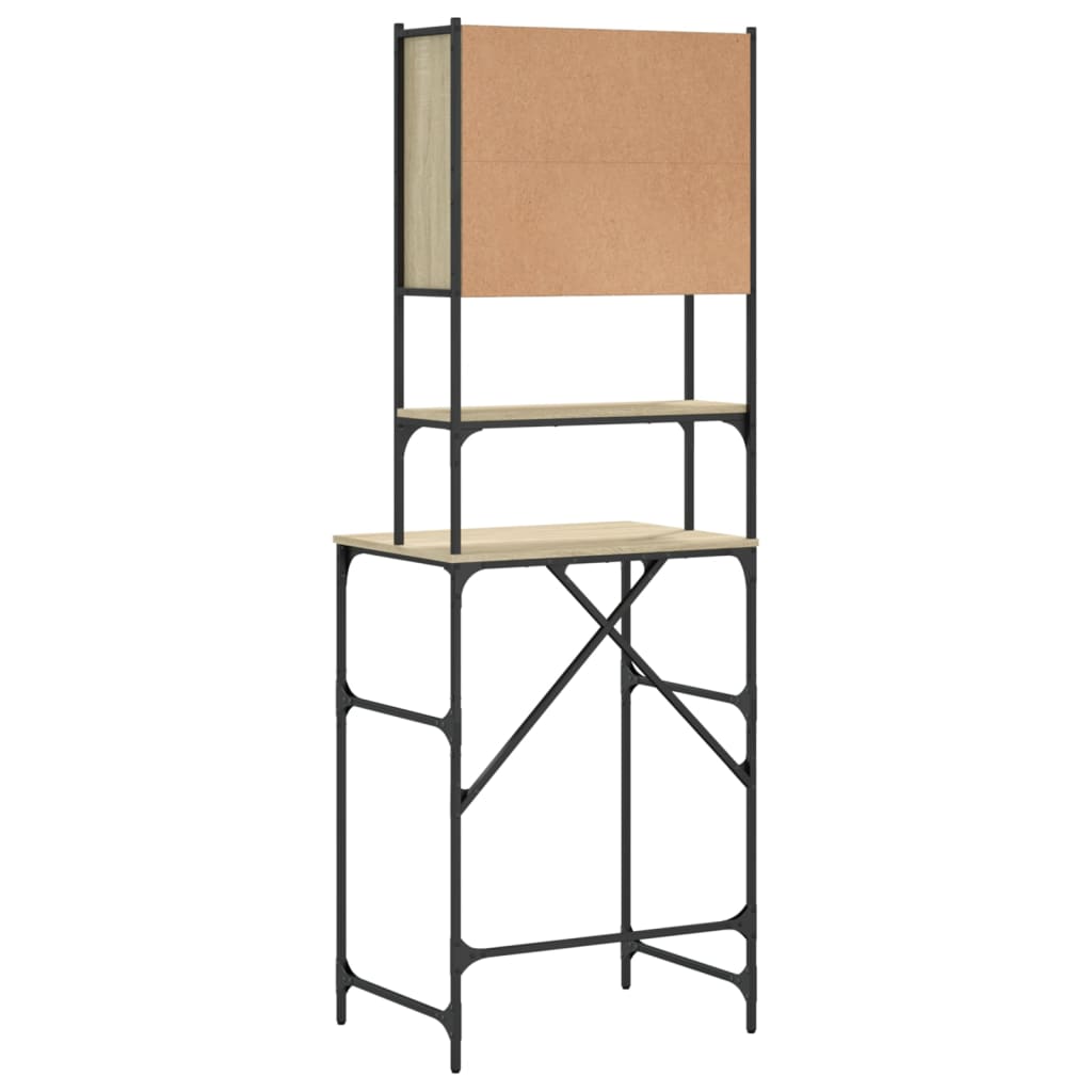 Armário sanita/máquina de lavar 68x48,5x194 cm carvalho sonoma