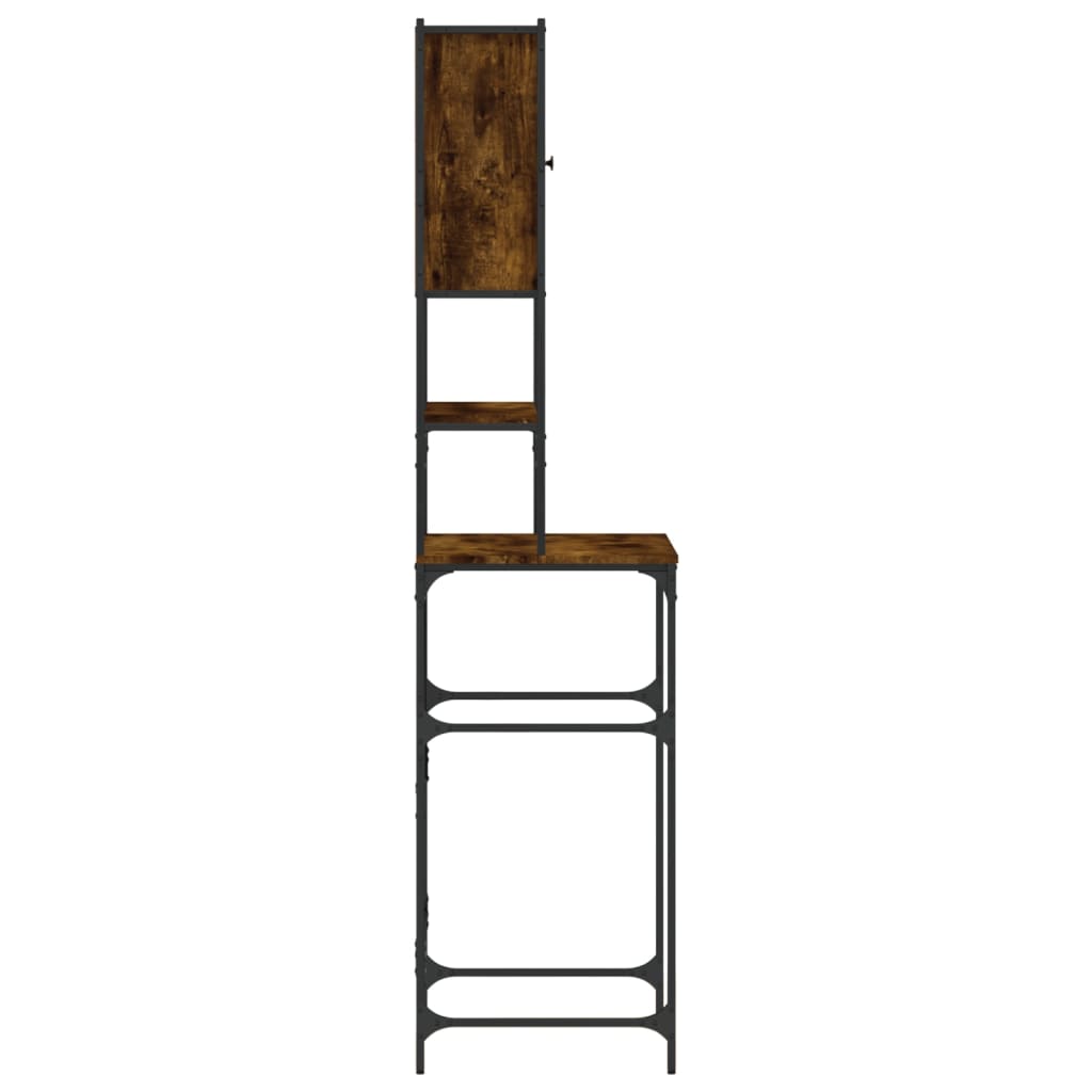 Armário sanita/máquina de lavar 68x48,5x194 cm cor carvalho fumado