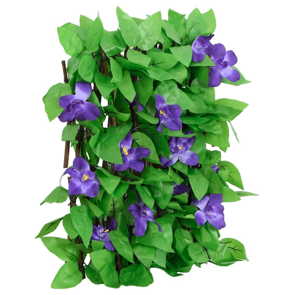 Treliça de hera artificial extensível 5 pcs 180x20 cm verde