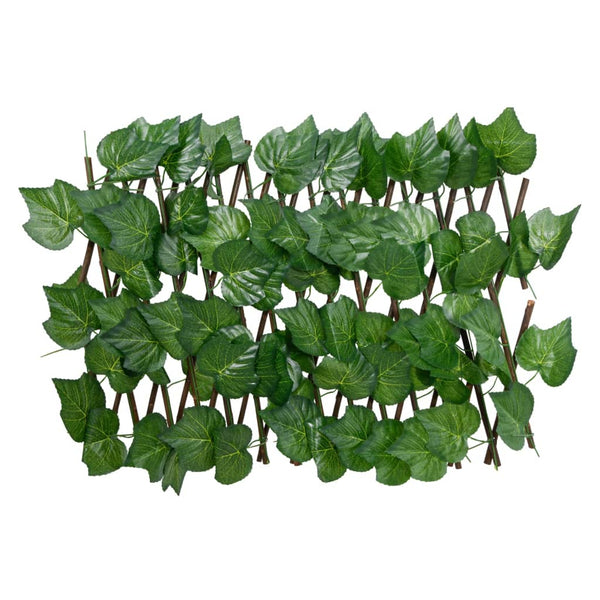 Treliça de videira artificial extensível 180x20 cm verde