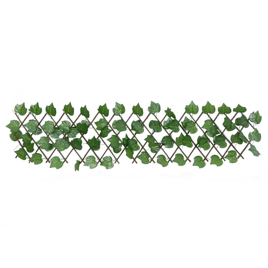 Treliça de videira artificial extensível 180x20 cm verde