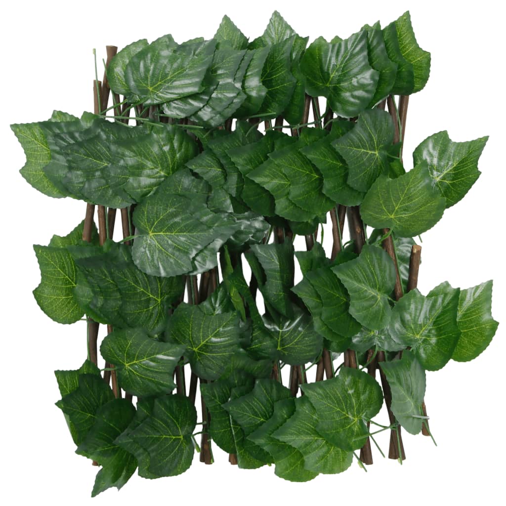 Treliça de videira artificial extensível 180x20 cm verde