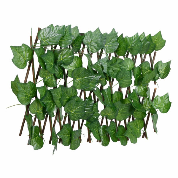 Treliça de videira artificial extensível 5 pcs 180x20 cm verde