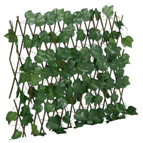 Treliça de videira artificial extensível 190x60 cm verde