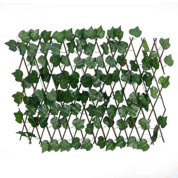 Treliça de videira artificial extensível 190x60 cm verde