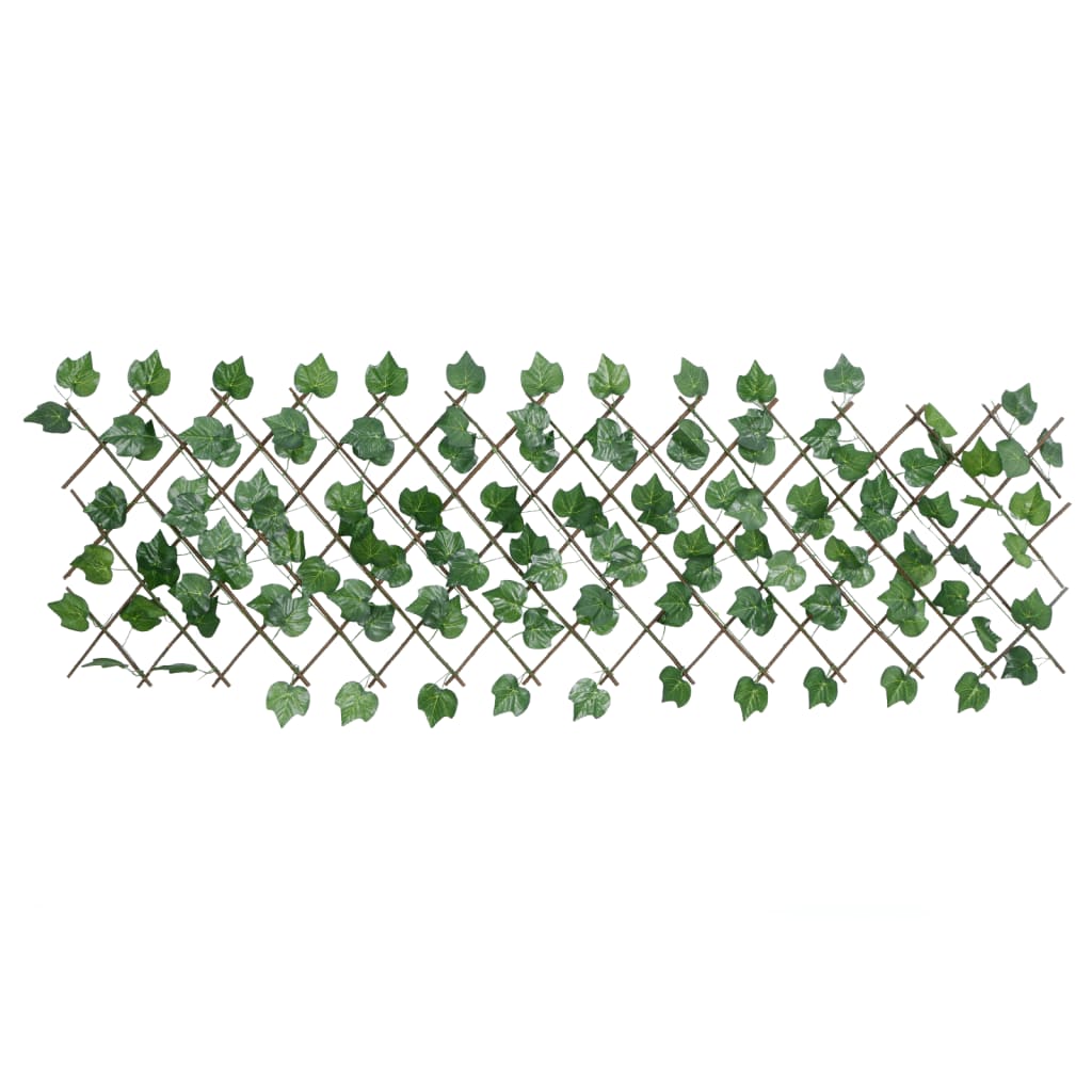 Treliça de videira artificial extensível 190x60 cm verde
