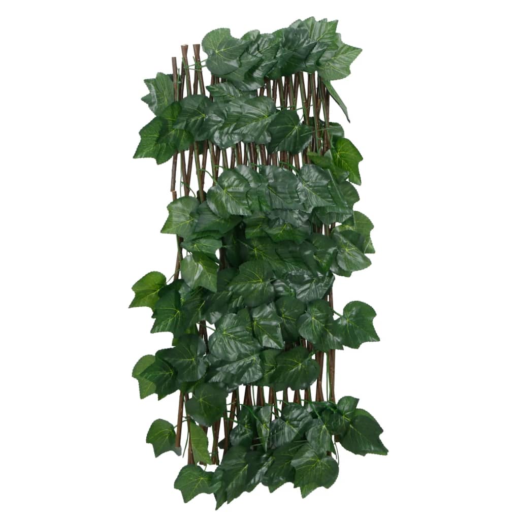 Treliça de videira artificial extensível 190x60 cm verde