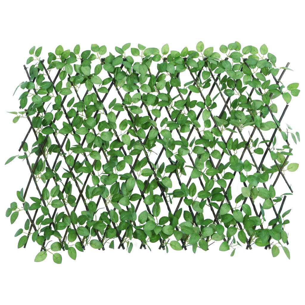  Treliça de hera artificial extensível 180x65 cm verde