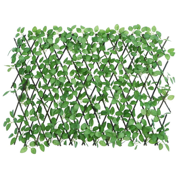  Treliça de hera artificial extensível 180x65 cm verde