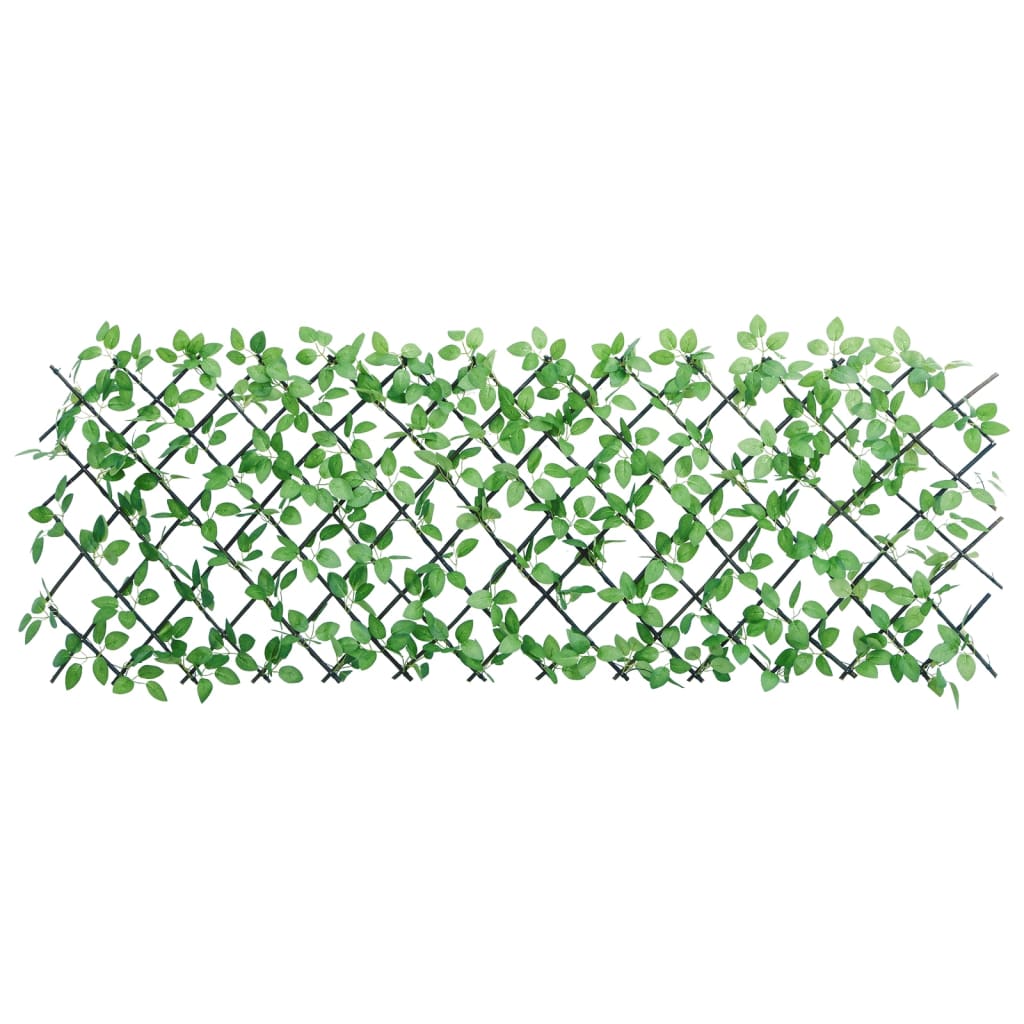  Treliça de hera artificial extensível 180x65 cm verde