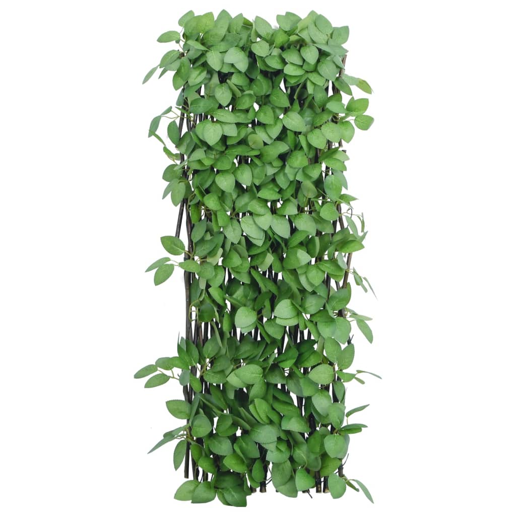  Treliça de hera artificial extensível 180x65 cm verde