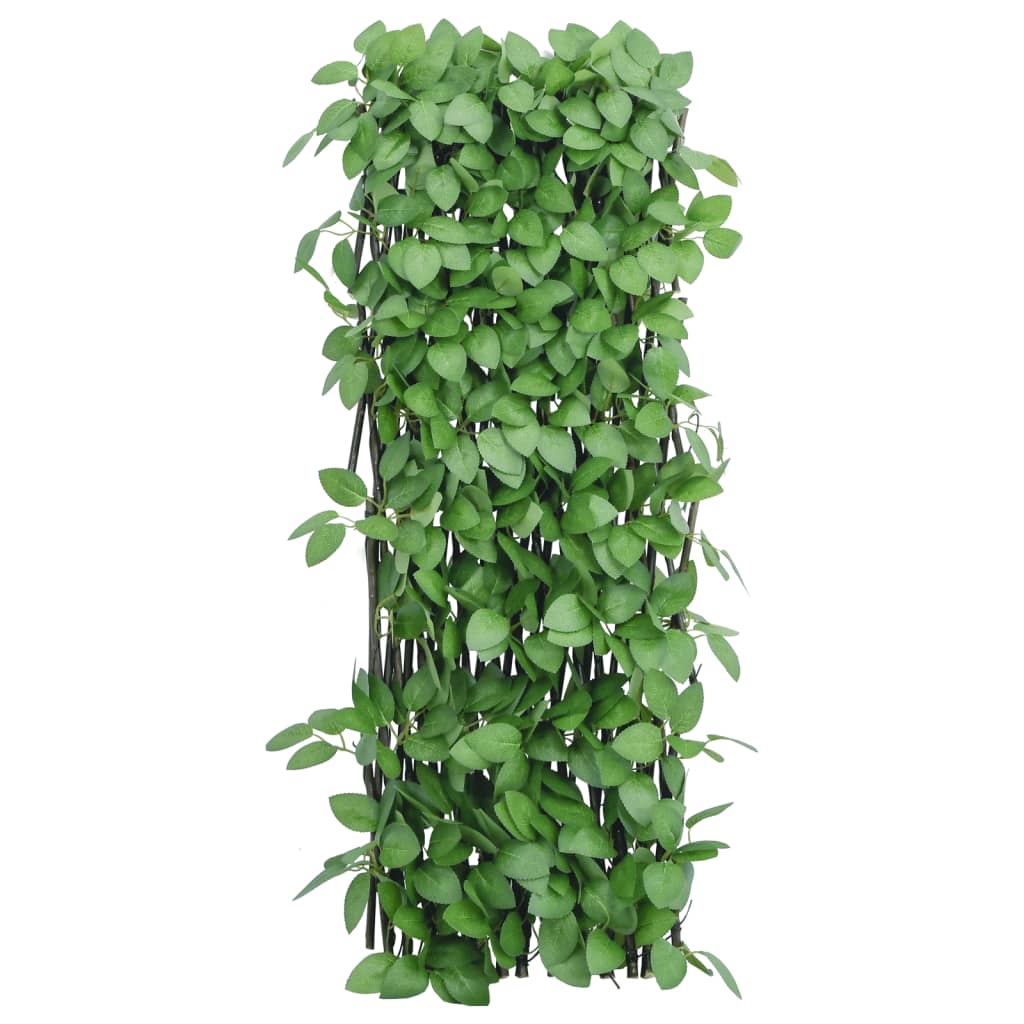Treliça de hera artificial extensível 5 pcs 180x65 cm verde