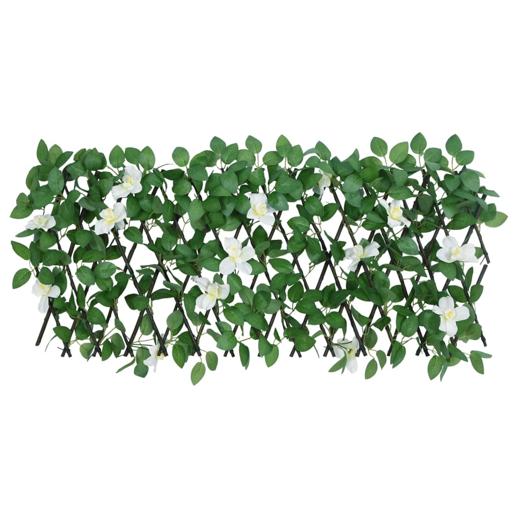  Treliça de hera artificial extensível 5 pcs 180x30 cm verde