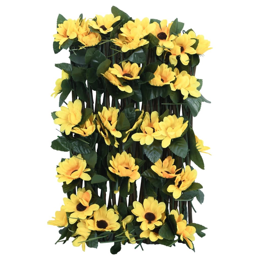 Treliça de hera artificial extensível 180x20 cm amarelo
