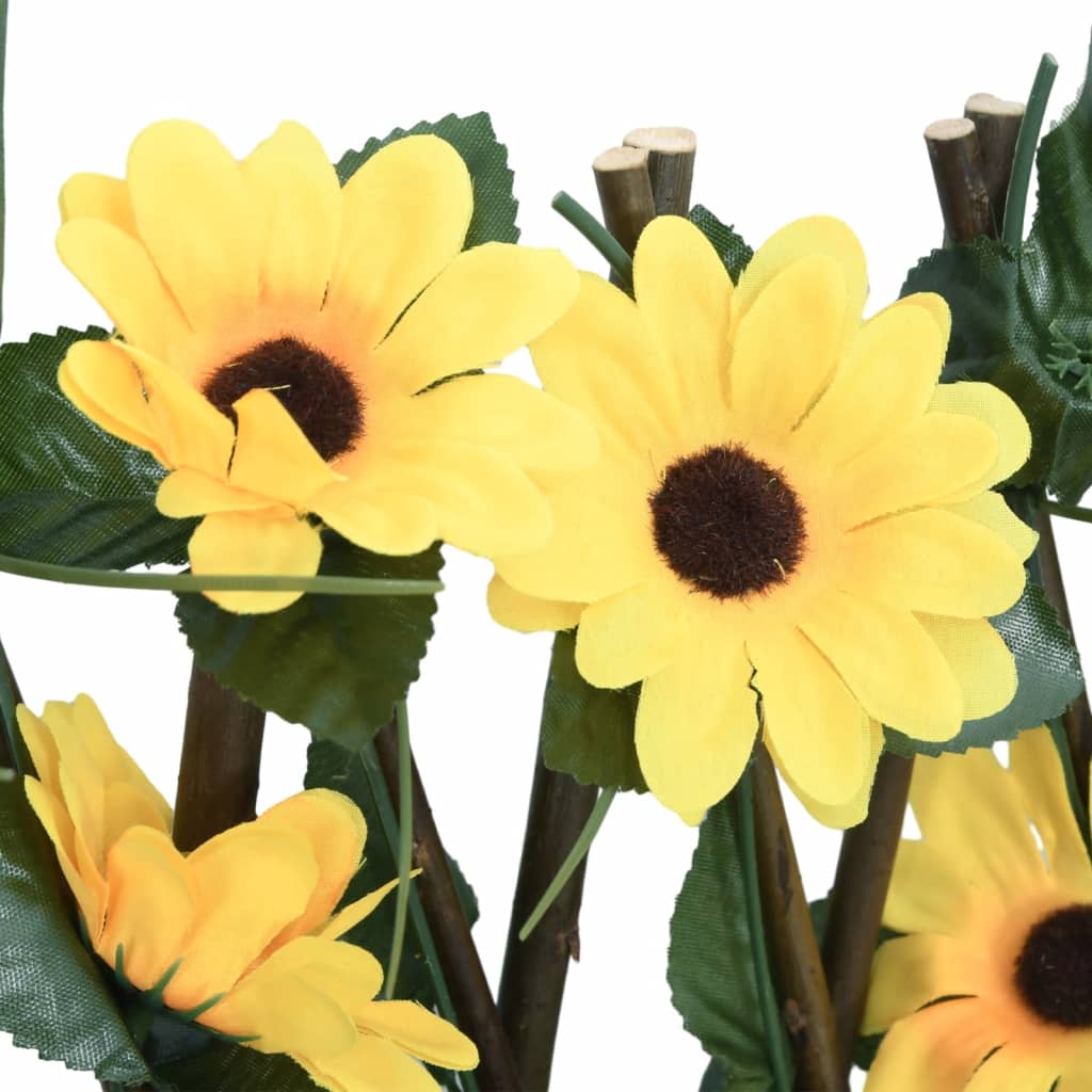 Treliça de hera artificial extensível 180x20 cm amarelo