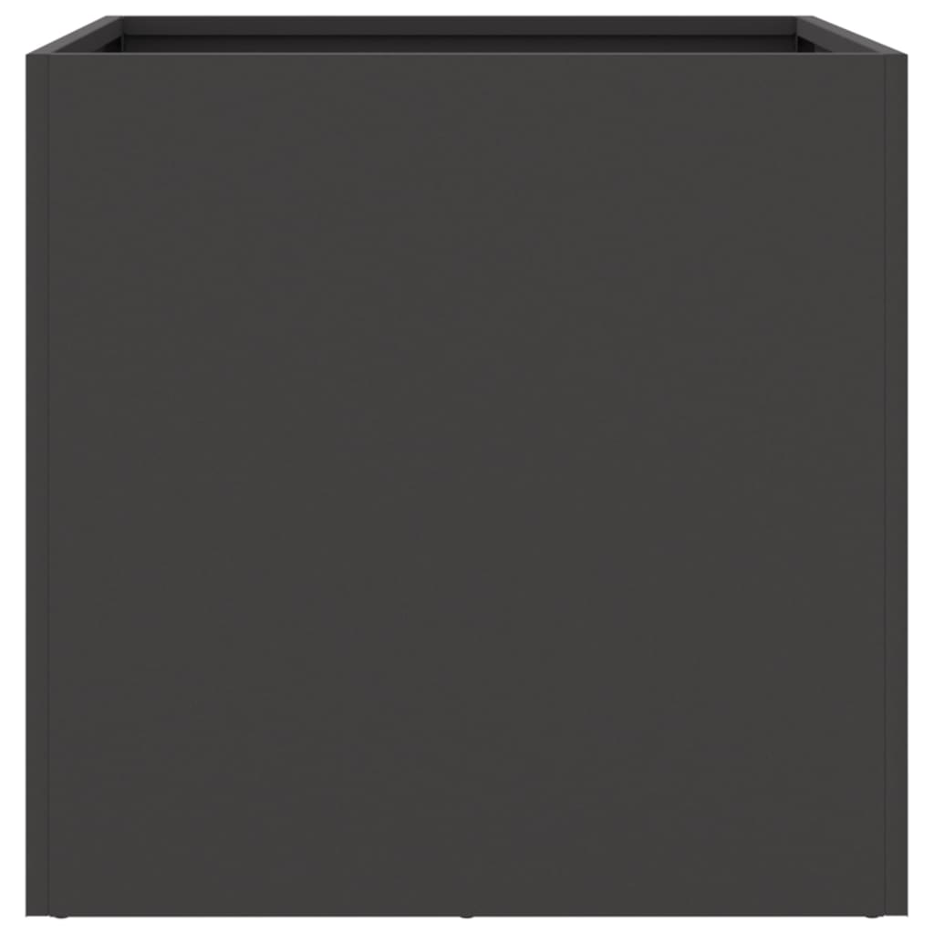 Vaso/floreira 42x40x39 cm aço preto