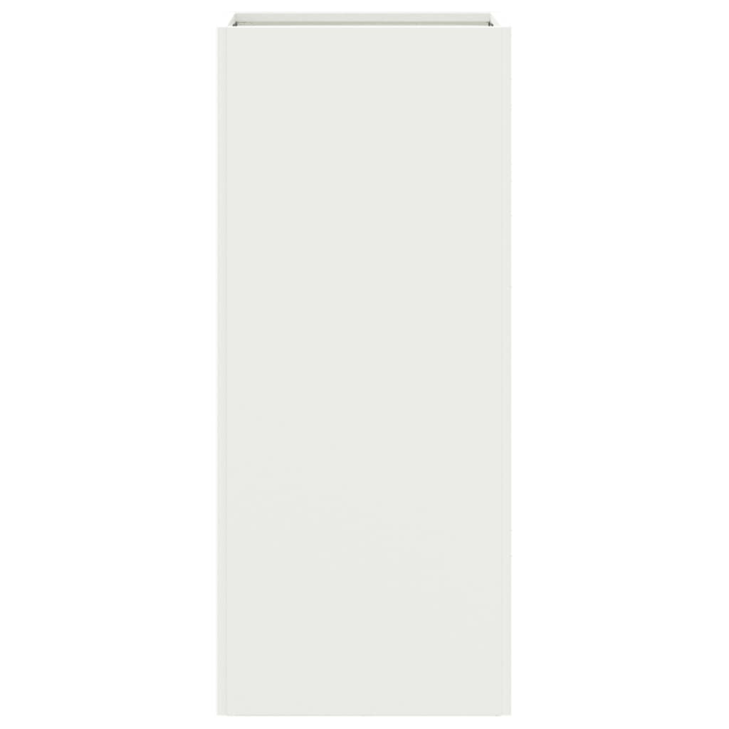 Vaso/floreira 32x29x75 cm aço branco