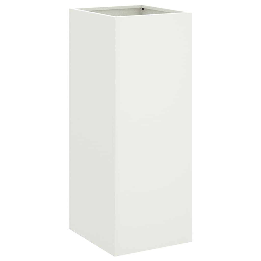 Vaso/floreira 32x29x75 cm aço branco
