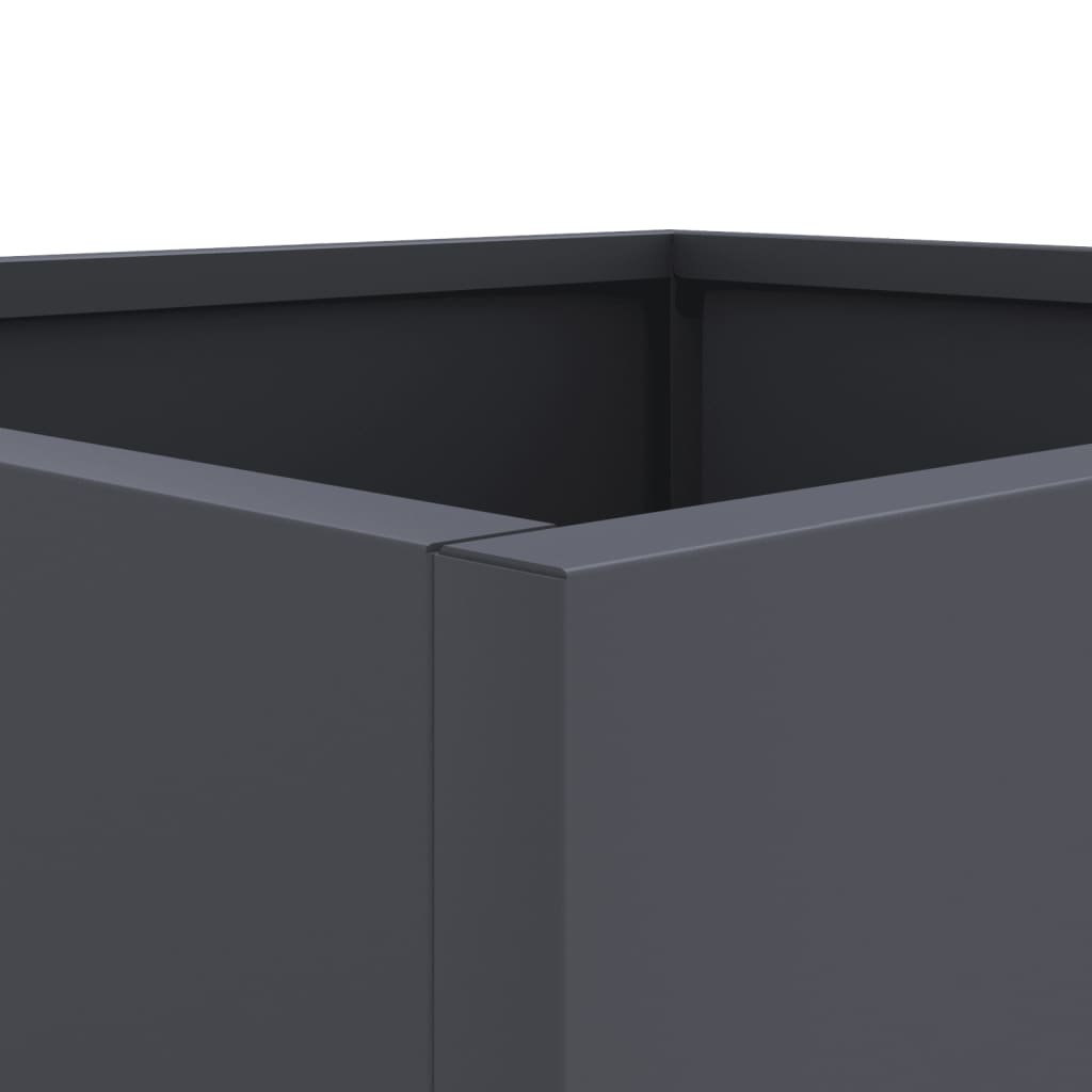 Vaso/floreira 32x29x75 cm aço antracite
