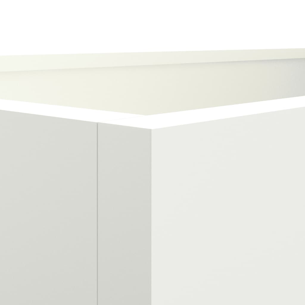 Vaso/floreira 62x47x46 cm aço branco