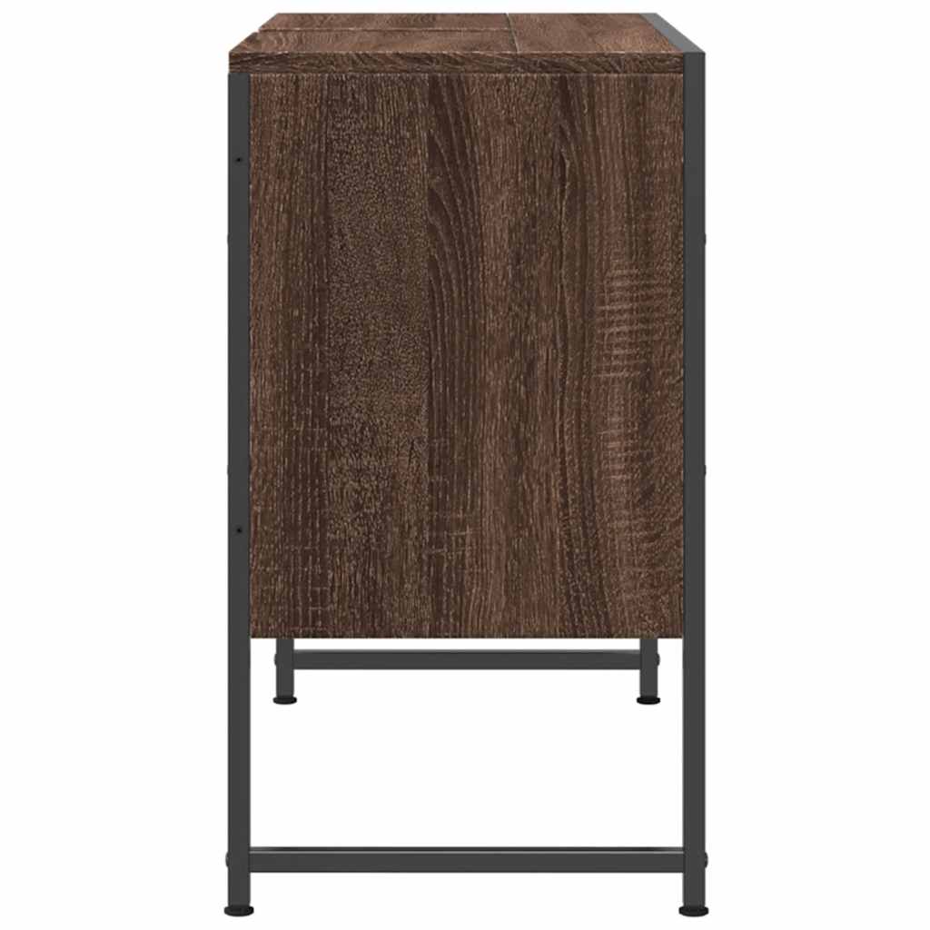 Armário lavatório WC 80x33x60cm deriv.madeira carvalho castanho
