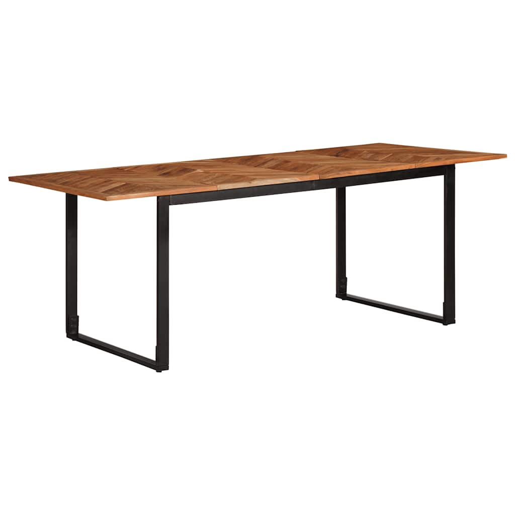 Mesa de jantar 200x100x75 cm Madeira maciça de Acácia