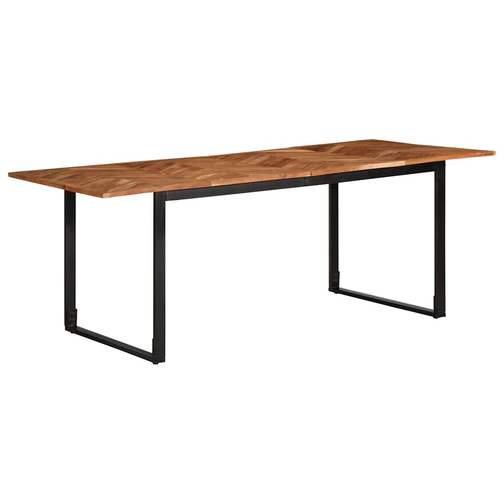 Mesa de jantar 200x100x75 cm Madeira maciça de Acácia
