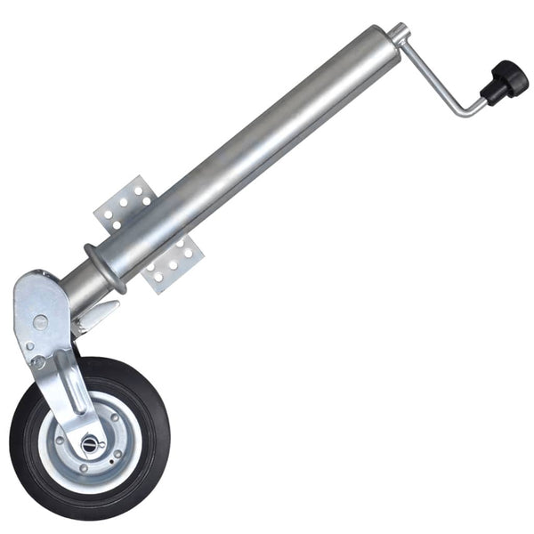 Roda jóquei reboque 2 tubos suporte/2 braçadeiras divisão 60mm