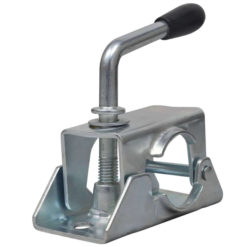 Roda jóquei reboque 2 tubos suporte/2 braçadeiras divisão 60mm