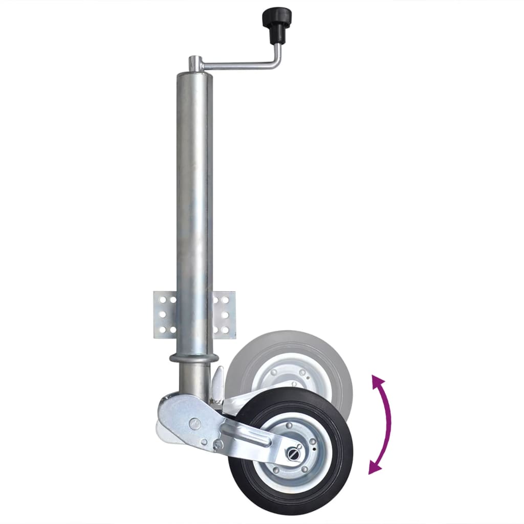 Roda jóquei para reboque com calços 60 mm