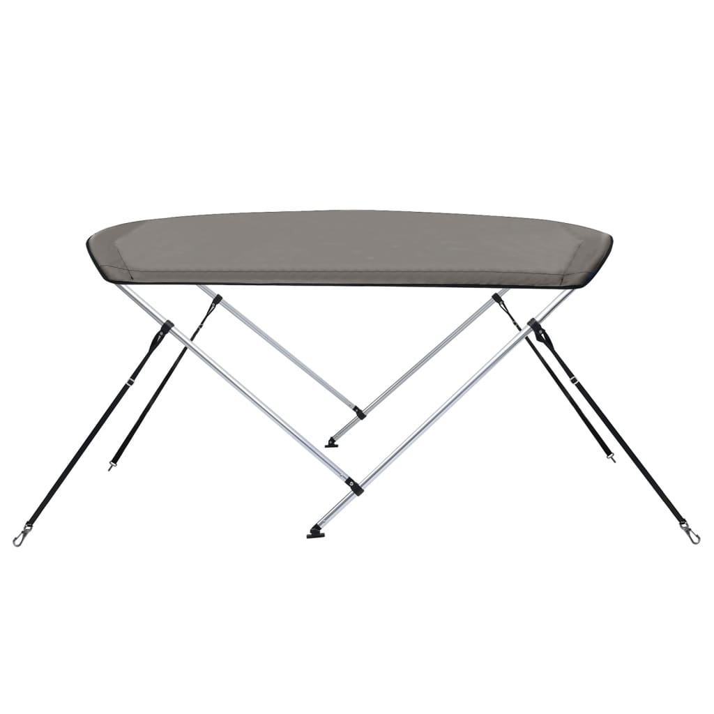Toldo de 2 arcos Bimini 150x120x110 cm cinzento