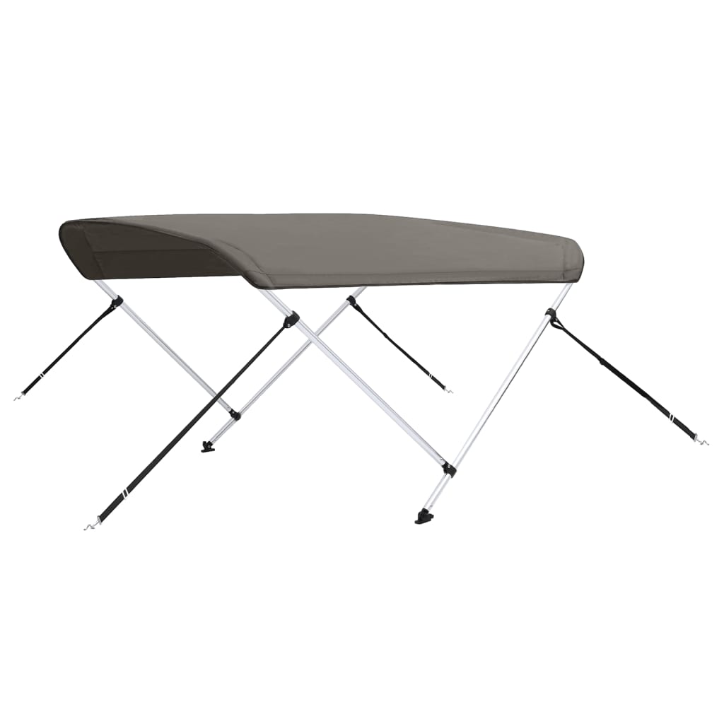 Toldo de 2 arcos Bimini 150x120x110 cm cinzento
