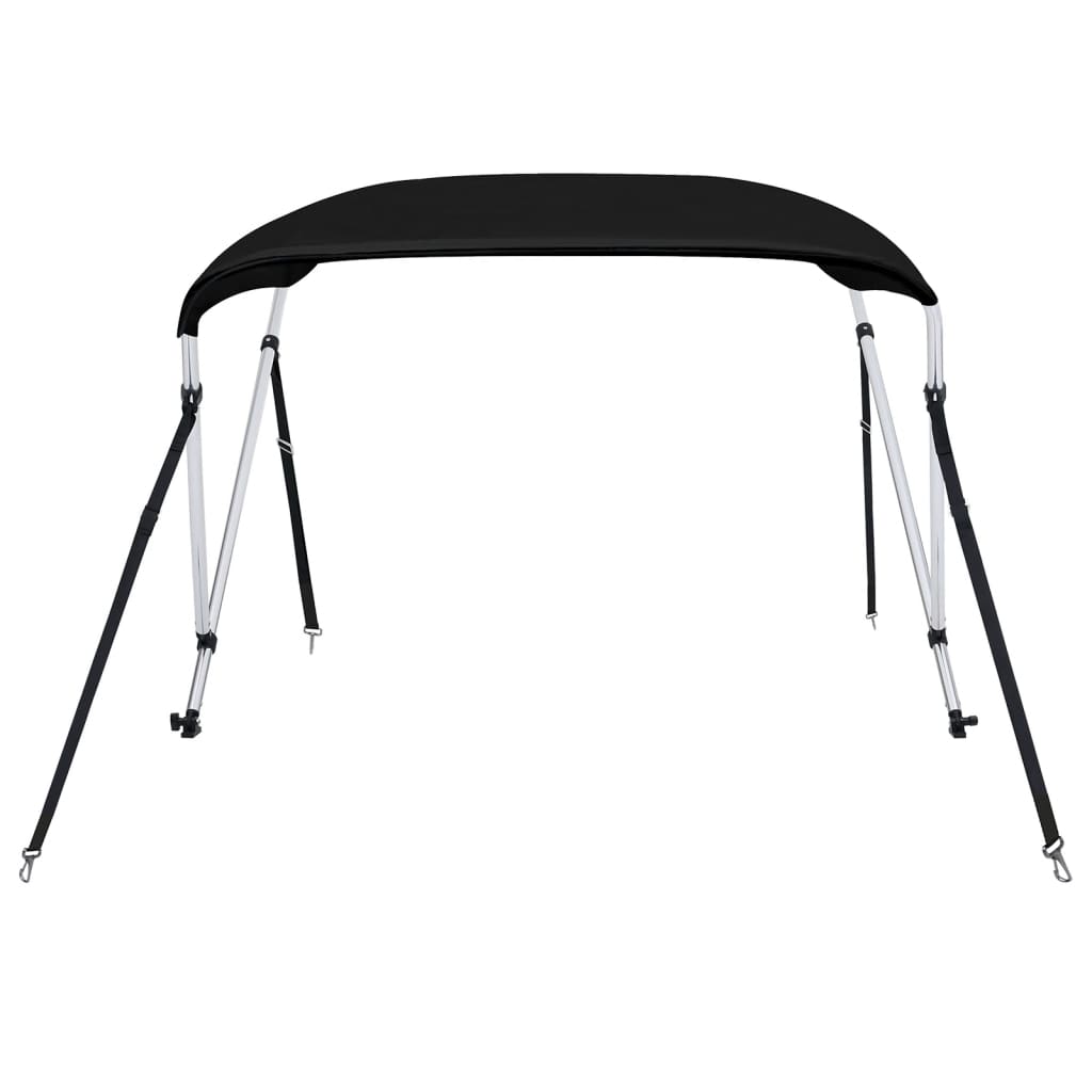 Toldo de 2 arcos Bimini 180x150x110 cm preto