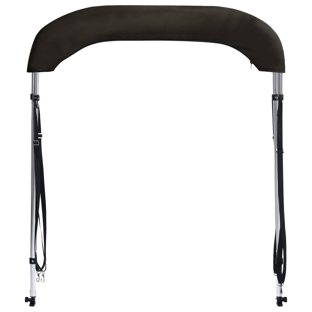 Toldo de 2 arcos Bimini 180x150x110 cm preto