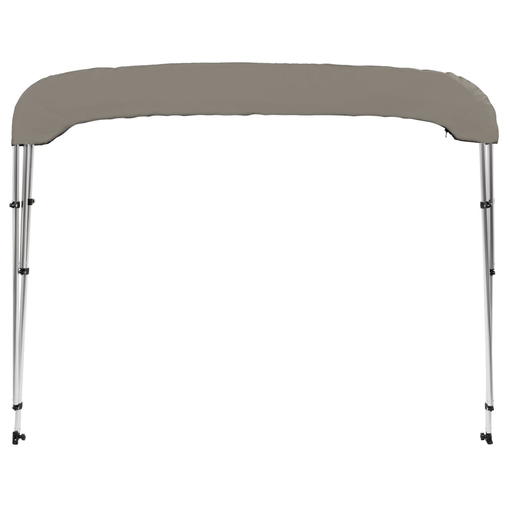 Toldo de 3 arcos Bimini 183x140x137 cm cinzento