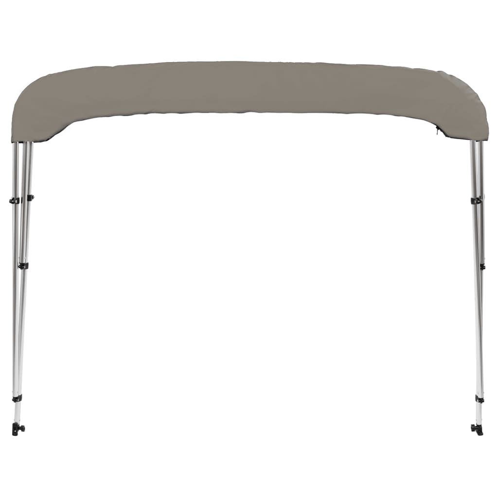Toldo de 3 arcos Bimini 183x196x137 cm cinzento