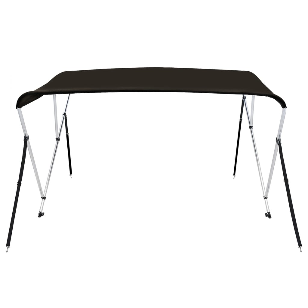 Toldo de 3 arcos Bimini 183x160x137 cm preto