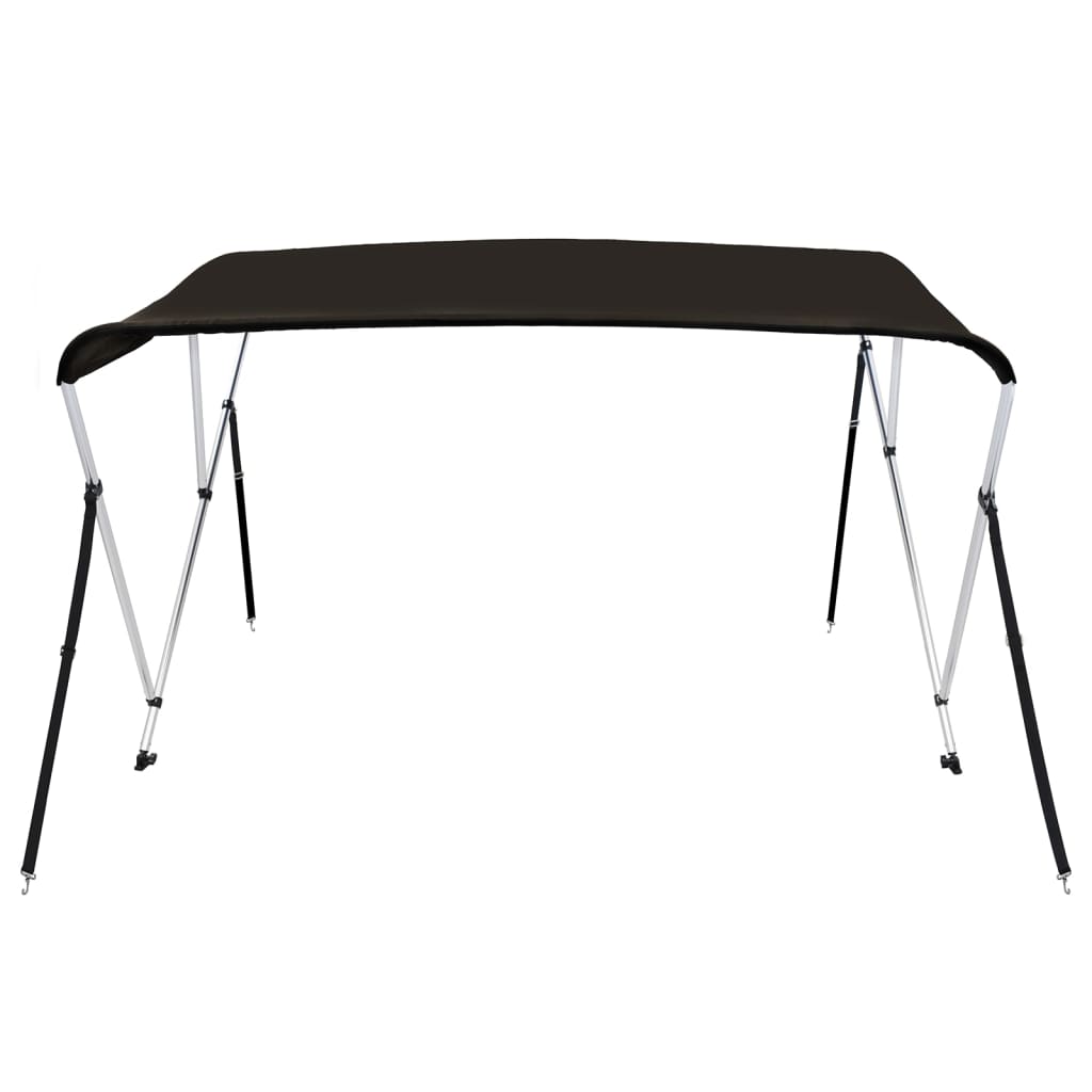 Toldo de 3 arcos Bimini 183x180x137 cm preto