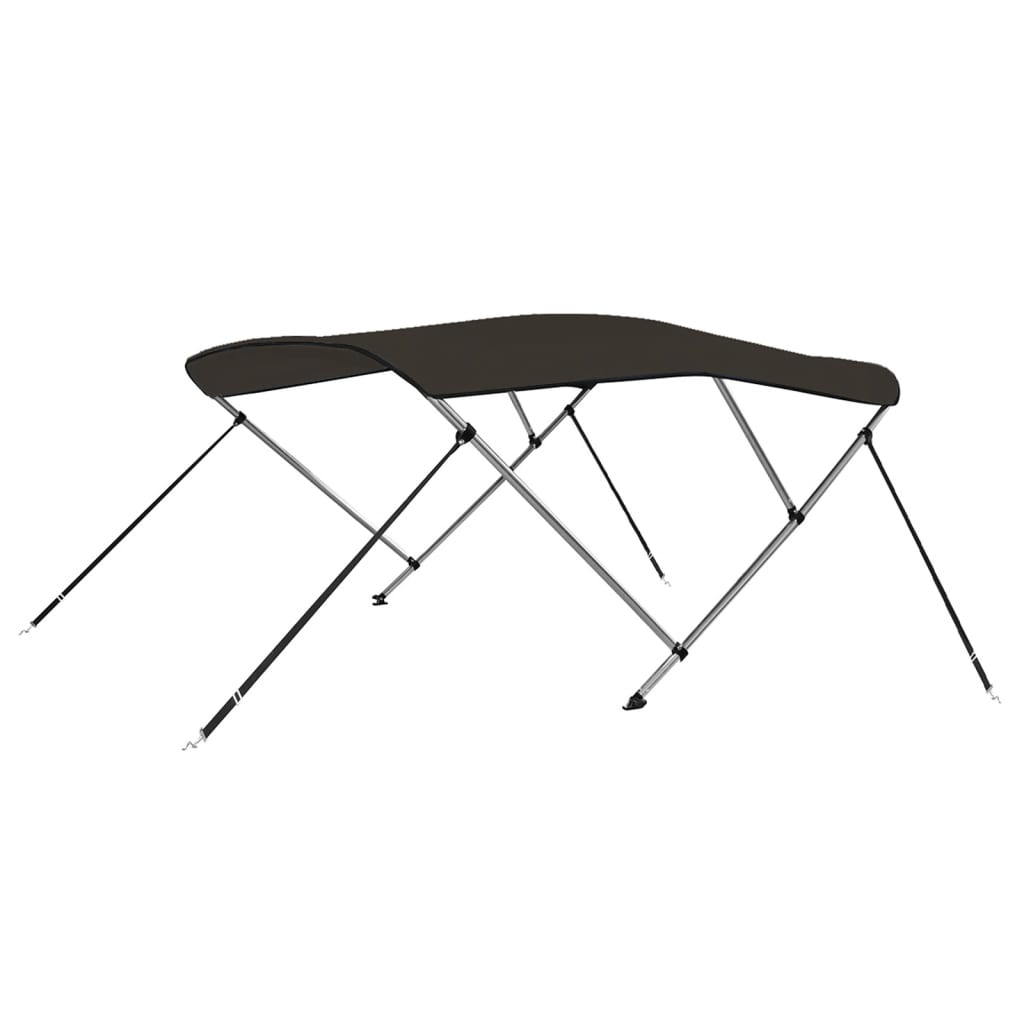 Toldo de 3 arcos Bimini 183x196x137 cm preto