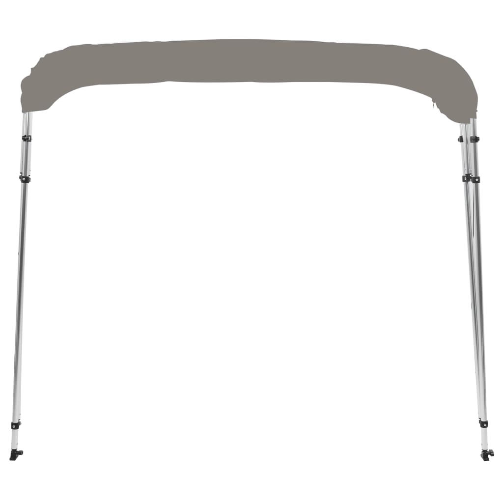 Toldo de 4 arcos Bimini 243x196x137 cm cinzento