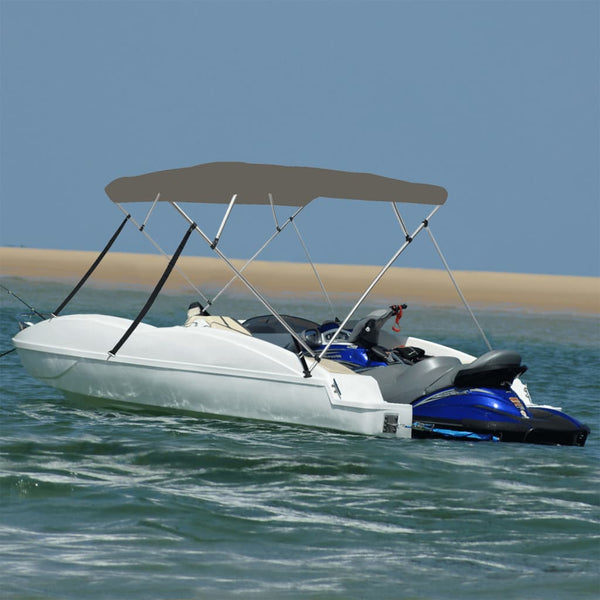 Toldo de 4 arcos Bimini 243x196x137 cm cinzento