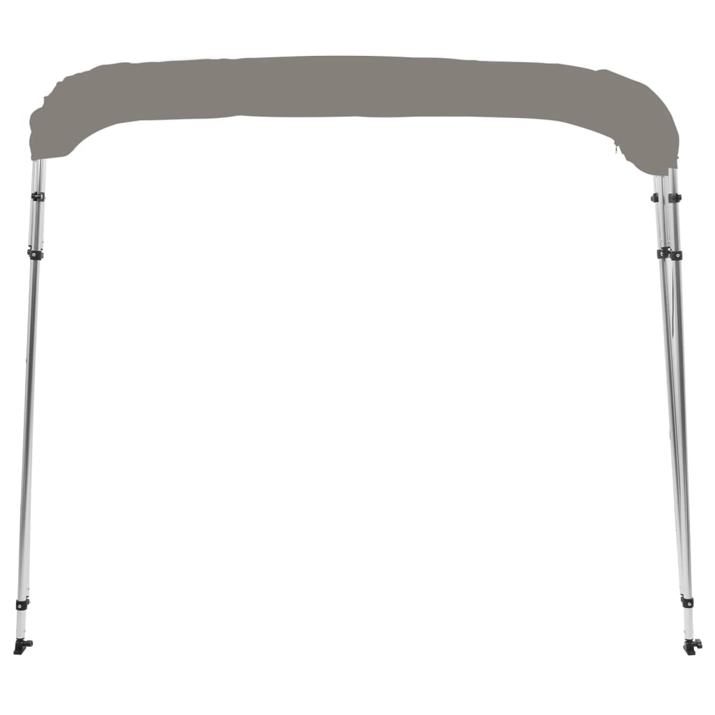 Toldo de 4 arcos Bimini 243x210x137 cm cinzento