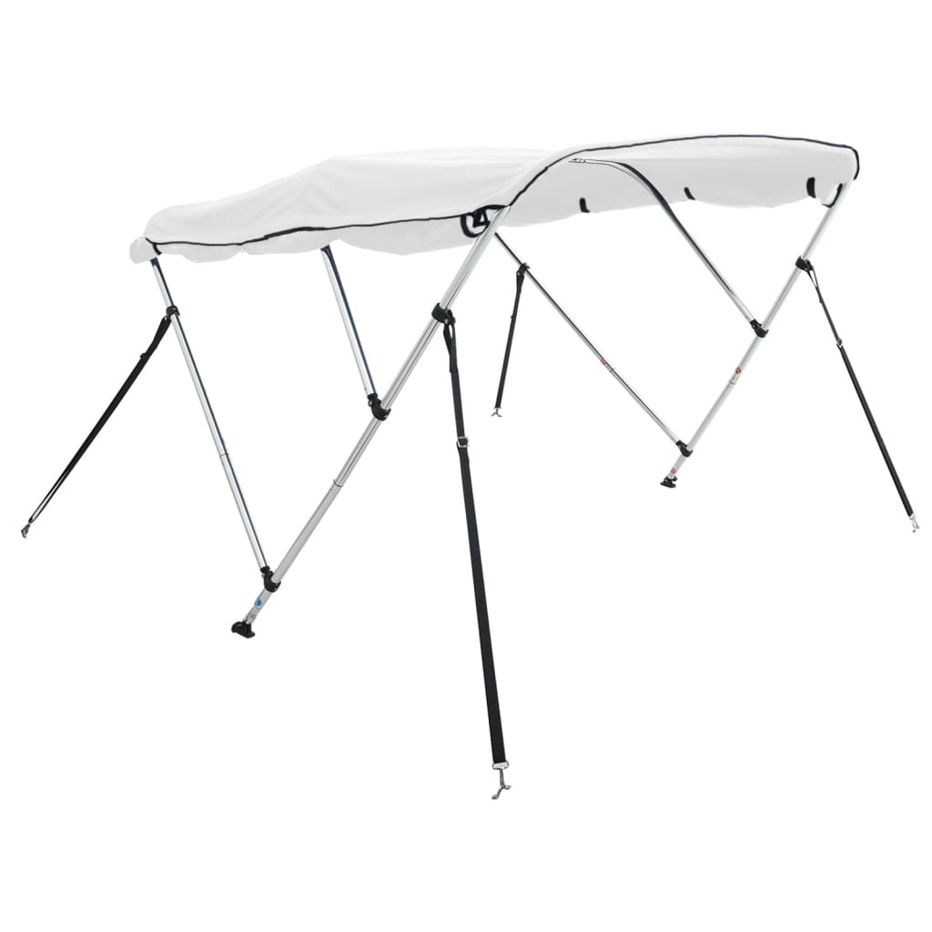 Toldo de 3 arcos Bimini c/ paredes laterais 183x(185-198)x137cm