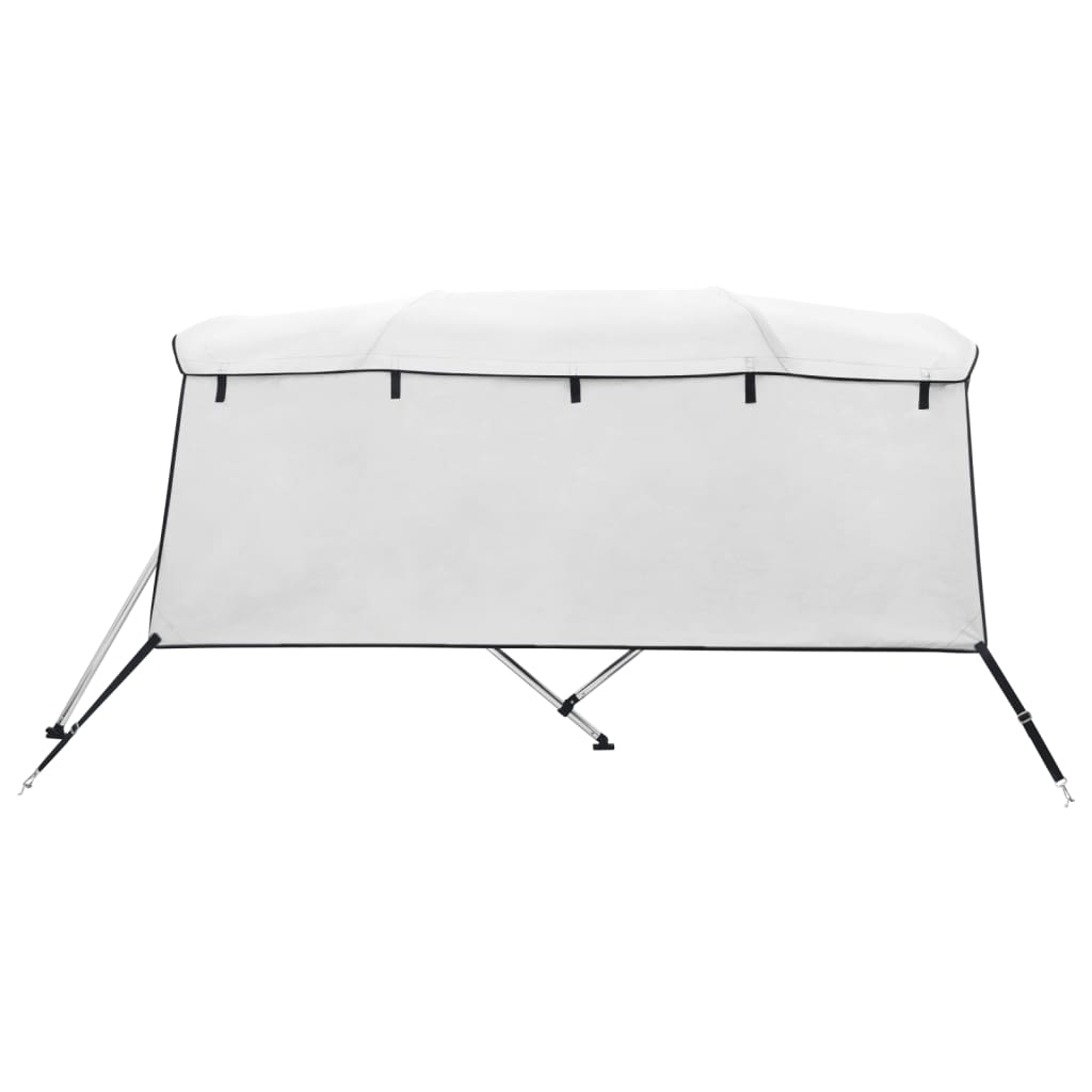 Toldo de 4 arcos Bimini c/ paredes laterais 243x(185-198)x137cm