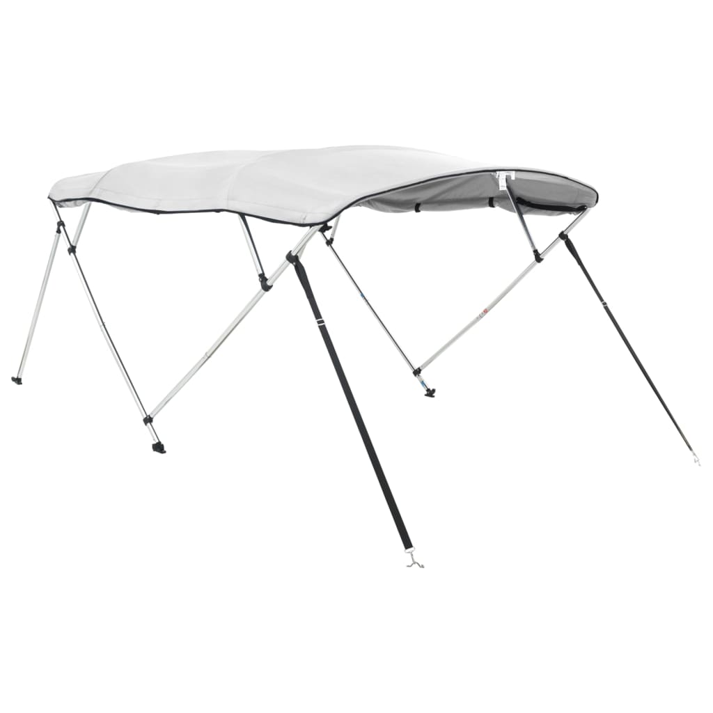 Toldo de 4 arcos Bimini c/ paredes laterais 243x(230-244)x137cm