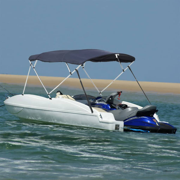 Toldo de 4 arcos Bimini c/ paredes laterais 243x(230-244)x137cm
